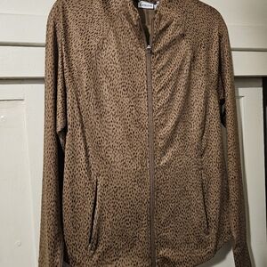 Athleta Brown Patterned Jumpsuit